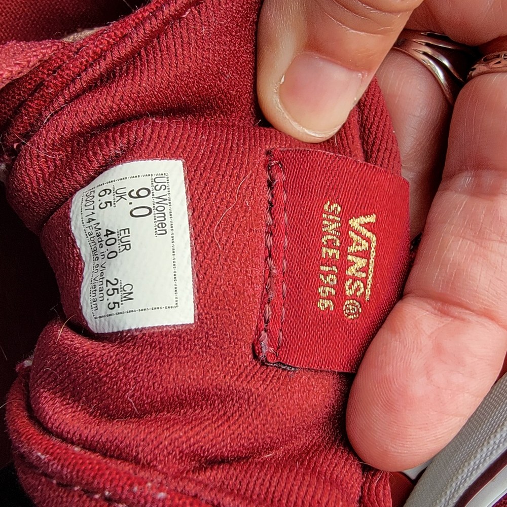 Vans Red High-Top Sneakers - Picture 2 of 4